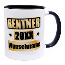 Rentner Jahr Name Tasse