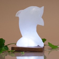 Salzkristall Lampe "Delfin"