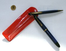 Tinten Pumpen Füller mit Goldfeder 14K Gold Plated Drehbleistift 60er Jahre Set