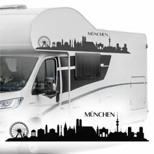 München Skyline 250cm Autoaufkleber B115 Wohnmobil Wohnwagen Camper Bus Urlaub