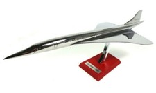 Concorde aérospatiale 1969 1:200 scale (30cm) Silver Chrome - Miniatur Flugzeug