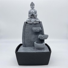 Innenbrunnen Zimmerbrunnen Feng Shui Weisheit LED Beleuchtung 24 cm