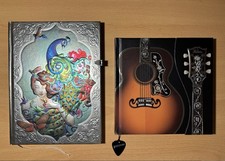 Boncahier edle Notizbücher mit Lesezeichen | gebunden | Gitarre , Tiere, Blumen