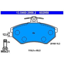 Satz Bremsbeläge Bremsklötze