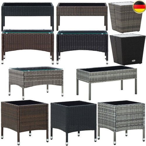 Gartentisch poly rattan - gartentisch,