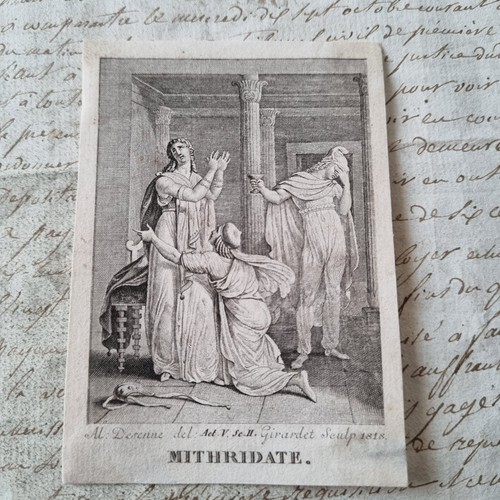 Gravur mithridat girardet - gravur,