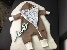 Walkoverall Wollwalk  Jolly Jumper Einteiler Anzug Wolle gefüttert 62/68