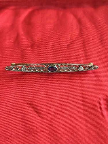 Art deco gold brosche 585 - gold, 14k