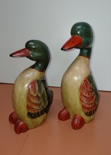Enten HOLZ Dekoration 2 Stück