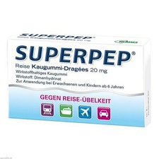 3x SUPERPEP Reise Kaugummi