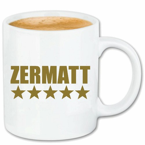 Kaffeetasse zermatt ski ort - kaffeetasse,