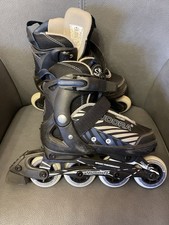 Hudora Inlineskates, Gr. 33-36, Größe verstellbar, schwarz/ blau