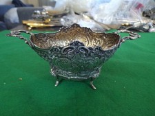 Rocaille Rokoko Putto Schale Konfektschale 142 gramm in Echtsilber 925er TOP