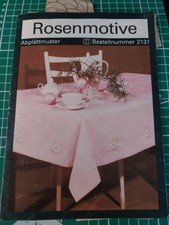 Abplättmuster Rosenmotive DDR Sticken Handarbeit