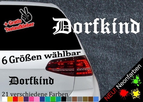 Dorfkind aufkleber größen - dorfkind,