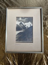 Großglockner Vintage Foto 1939 – Silbergelatine-Abzug | Original gerahmt | Rare