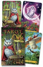 Tarot of the Owls Mini Deck 78 Card deck by Elisabeth Alba (Kit)