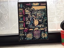 Glasbild Fensterbild Bleiverglasung, Die Zunfft