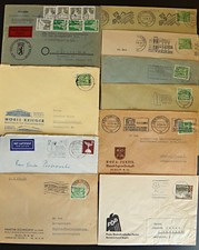 10x Brief Berlin Reklame / Werbung Sonderstempel FDP Polizei-Präsident Festwoche