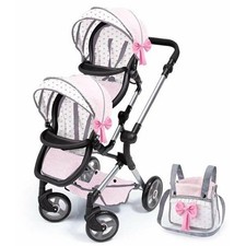 Puppenwagen Reig Zwilling Rosa