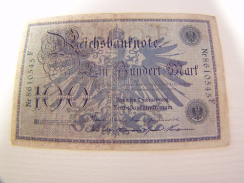 Reichsbanknote 100 mark - 100,
