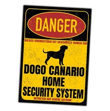 Dogo Canario Presa Dog Schild