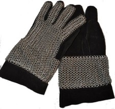 Ritter Ketten Handschuhe Leder