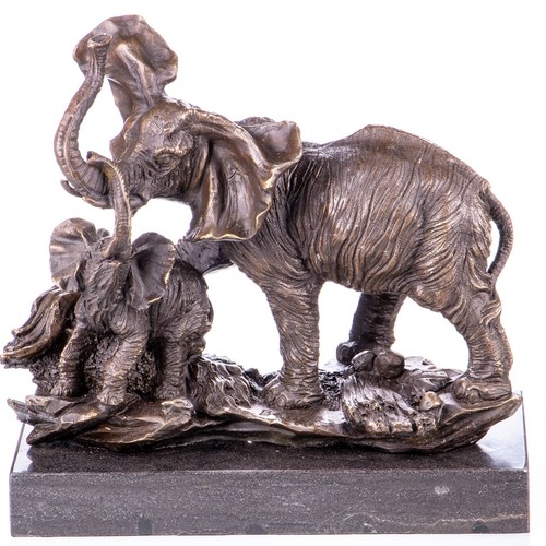 Bronze skulptur elefanten auf - skulptur,