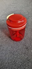 Tupperware Multi Chef Schneider Behälter Meßbecher rot 730 ml Tupper Messer 