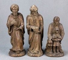 Drei Krippenfiguren, Holz