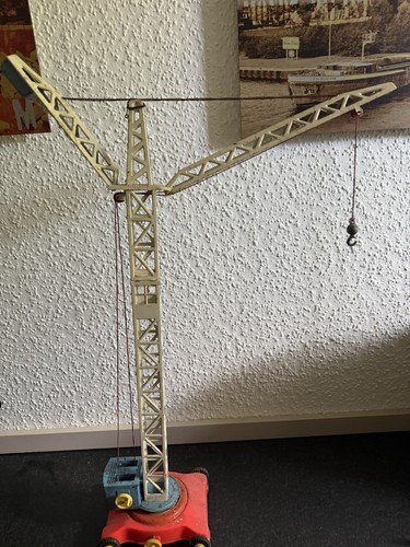 Blechspielzeug kran - blechspielzeug,
