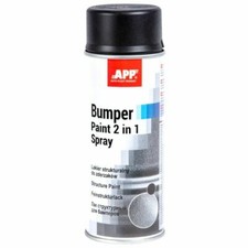 Strukturlack Bumper Paint Fein 1x 400ml Schwarz Stoßstangen Spray Kunststoff APP