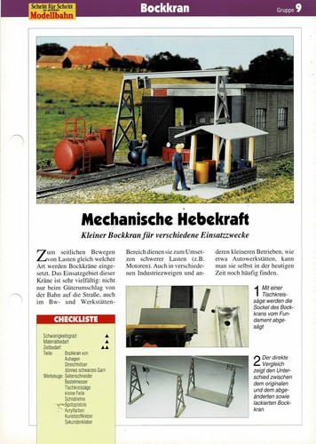 Einen kleinen bockkran - einen,