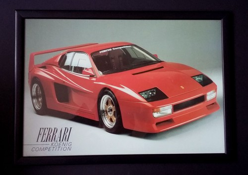 Gerahmter ferrari koenig - gerahmter,