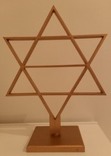 Setzkasten als Stern, Holz, goldfarben, Neu, Deko Weihnachten 