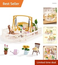 Miniaturhaus Set DIY Kreativbau Kindern Geschenk Garten Terrasse Modellbausatz