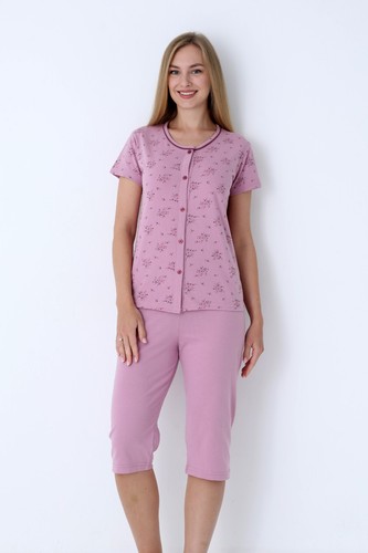 Damen pyjama set capri - pyjama,