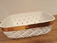 Vintage Durchbruchschale  Porzellan Mit Goldlegierung 50ziger