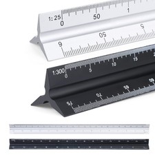 2 Stück Dreikantmaßstab, 30