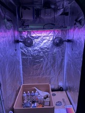 Caluma Grow Set 1x1x2m Anbauzelt LED 320W Indoor - Top Zustand 