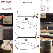 Moroso Couch Grande samt grün 