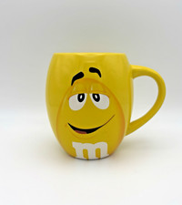 M&M Tasse Jumbo Riesentasse Gelb, 2013 Kaffeebecher mit Gesicht Sammler M M MMs