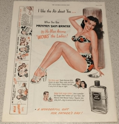 Mennen skin bracer - bracer, 1947