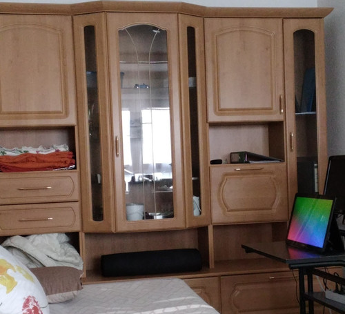 Großer holzschrank braun - holzschrank,,