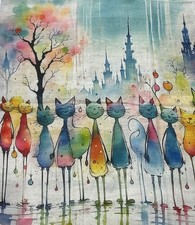 Künstlerschal Damen Tuch 20%