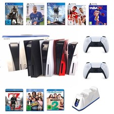 Sony PS5 Blu-Ray Konsole Standard/Slim optional mit Controller/Disc Zustand gut