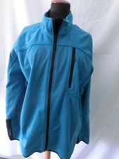 CRIVIT Herren Softshell-Jacke Trainingsjacke Walking blau türkis Gr. XL 56 58