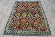 173x125 cm orient Teppich Afghan Turkmen Nomaden Planzenfarbe kelim kilim No5763