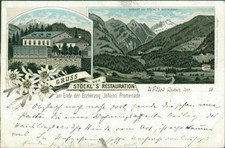 Ansichtskarte Stöckl's Restauration Wildbad Gastein 1896 (Nr.9459)