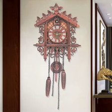 Vintage wood cuckoo clock - wood,
